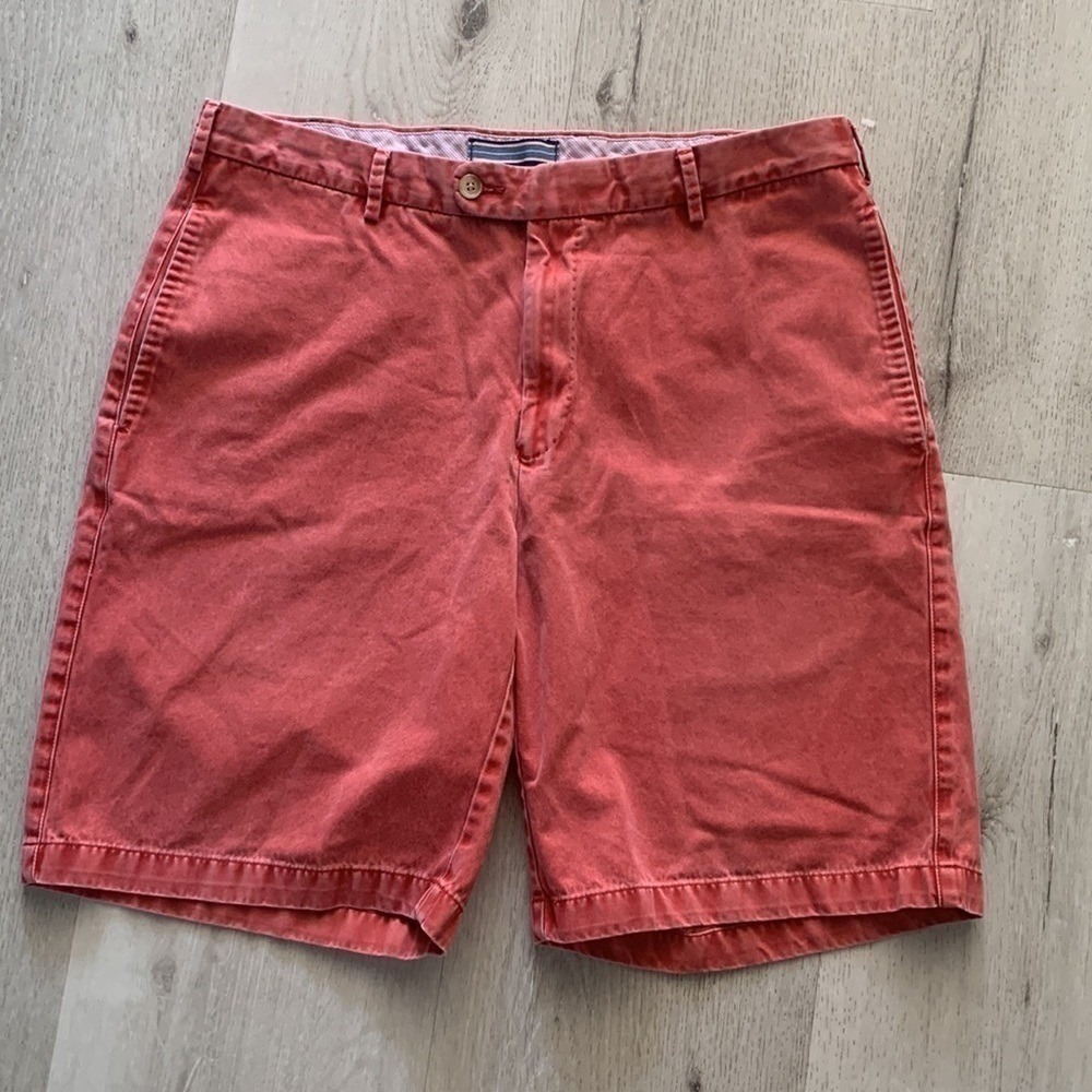 Peter Millar Pink reddish Shorts size 34 cargo summer casual dressy pima cotton